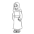 Bible Times Girl Line PNG