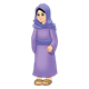 Bible Times Girl wearing purple