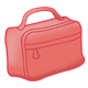 Rectangular Red Lunchbox with zipper