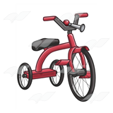 Red Tricycle with Horn
