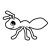 Little Brown Ant Line PNG