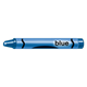 Blue Crayon with manuscript label