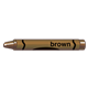 Brown Crayon with manuscript label