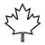 Canadian Maple Leaf 2 Line PNG