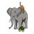 Elephant Color PNG
