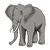 Elephant Color PNG