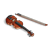 Violin and Bow Color PNG