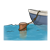 Boat Tied to Piling Color PNG