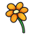 Orange Flower Color PNG