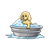 Puppy Taking Bath Color PNG