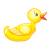 Swimming Duck Color PNG