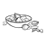 Bowl of Figs Line PNG