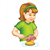 Girl Making Sandwich Color PDF