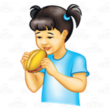Girl Eating Sandwich
