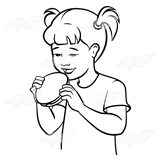 Girl Eating Sandwich