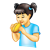 Girl Eating Sandwich Color PNG