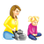 Mom and Daughter Color PNG