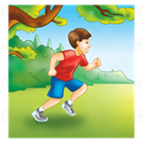 Boy Running Outside