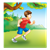Boy Running Outside Color PNG