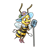 Singing Bee Color PNG