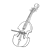 Bass with Bow Line PNG
