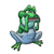 Frog Playing a Harmonica Color PDF