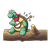 Turtle Playing a Banjo Color PNG