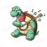 Turtle Playing a Banjo