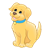 Golden Puppy Color PNG