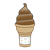 Soft-Serve Chocolate Cone Color PNG