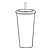 Large Drink Cup Line PNG