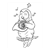 Owl Playing a French Horn Line PDF