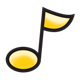 Yellow Eighth Note 