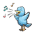 Singing Bluebird Color PNG