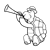 Turtle Line PNG