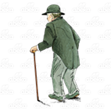 Older Man with Cane