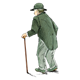 Older Man with Cane 