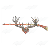 Rifle on an Elk Rack