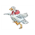 Goose Wearing Red Bonnet Color PDF