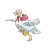Goose Wearing Red Bonnet Color PNG