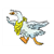 Goose Wearing Bandana Color PDF