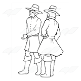 Two Pilgrim Men