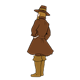 Pilgrim Man wearing brown