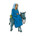 Mary Riding Donkey Color PNG