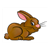 Mischievous Brown Rabbit Color PDF