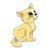 Yellow Kitten Color PNG