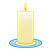 Yellow Candle Color PNG