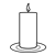 Yellow Candle Line PNG
