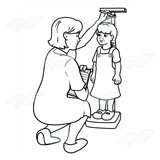 Nurse Measuring Girl