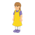 Little Girl Color PNG